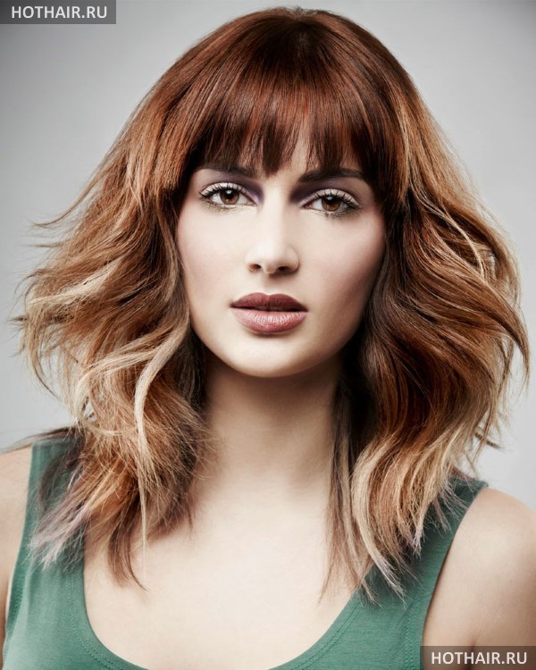 Модные стрижки на длину ниже плеч