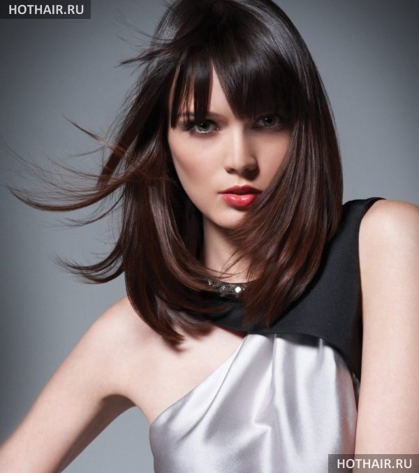 Модные стрижки на длину ниже плеч