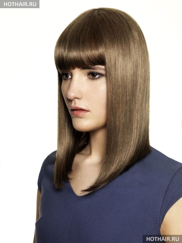 Модные стрижки на длину ниже плеч