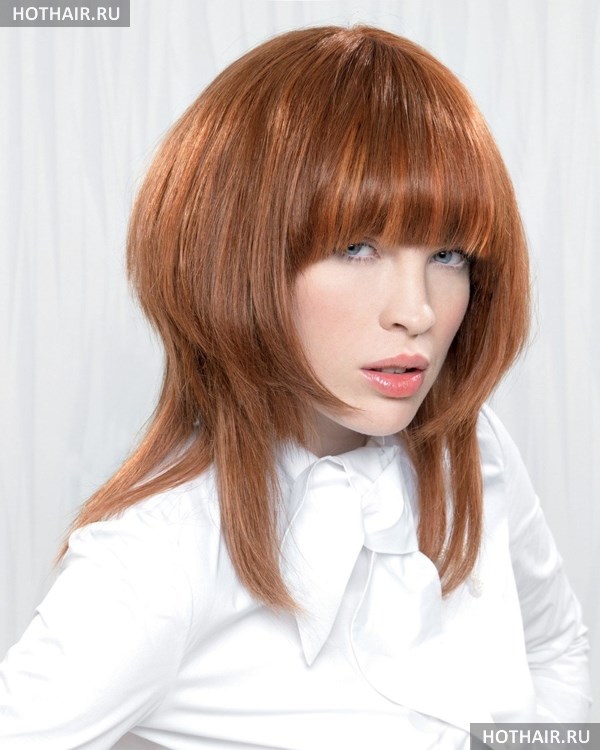 Модные стрижки на длину ниже плеч