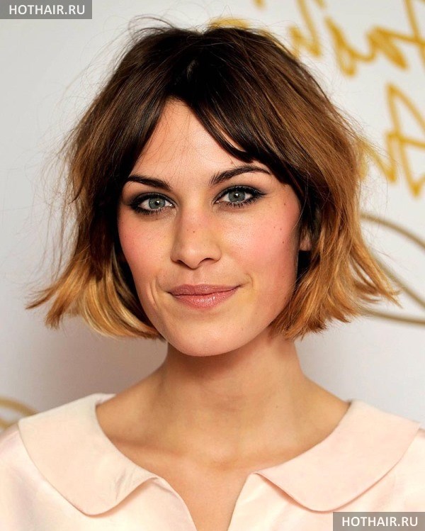 окрашивание коротких волос