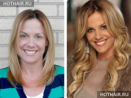 типы прядей для наращивания волос