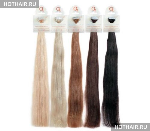 типы прядей для наращивания волос