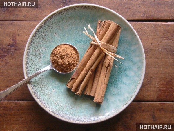 осветление волос корицей и медом