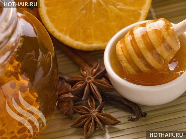 осветление волос корицей и медом