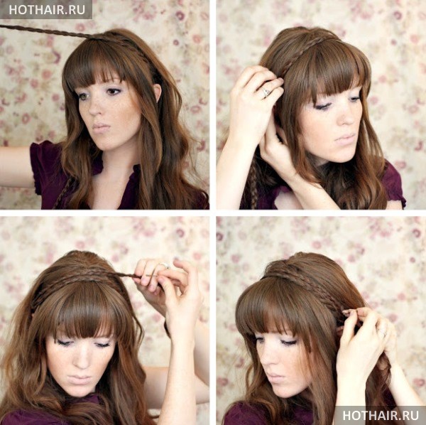 легкая прическа своими руками