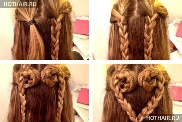 легкая прическа своими руками