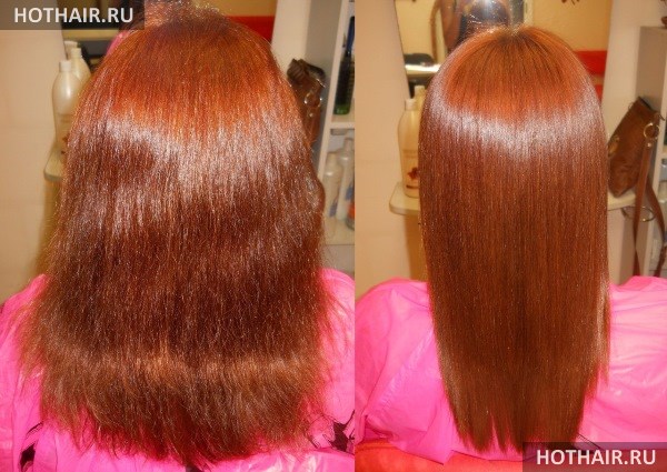 Кератиновое лечение волос