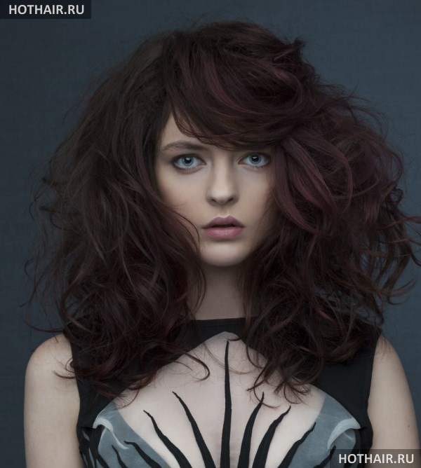 колорирование на темные волосы