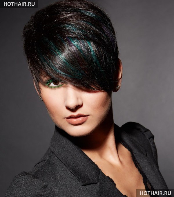 колорирование на темные волосы