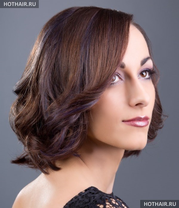 колорирование на темные волосы