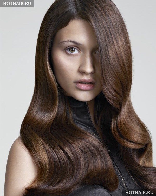 колорирование на темные волосы