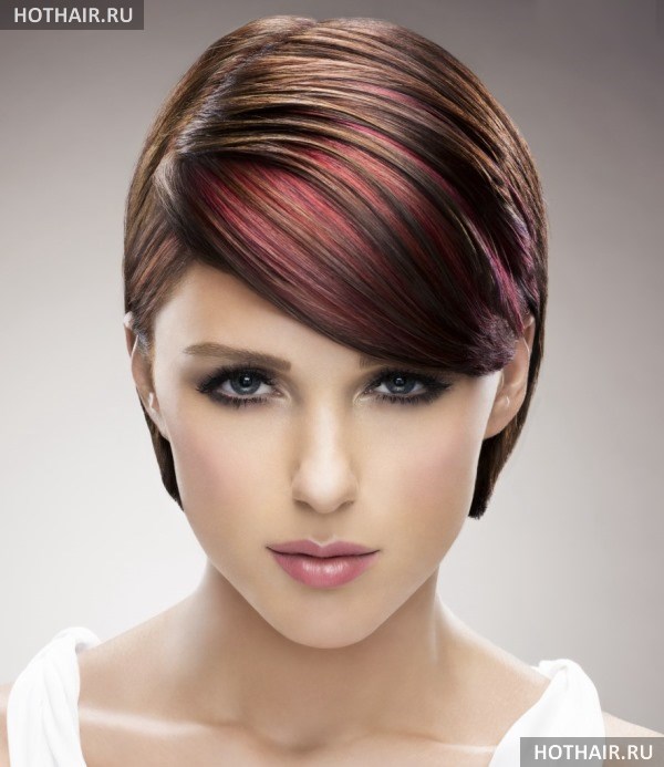 колорирование на темные волосы