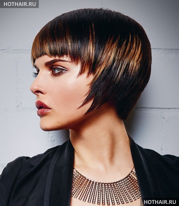 колорирование на темные волосы